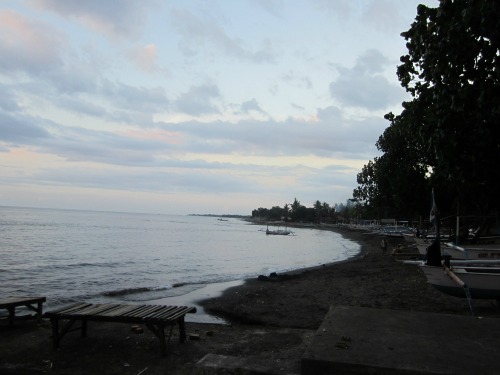 Lovina beach in the morning