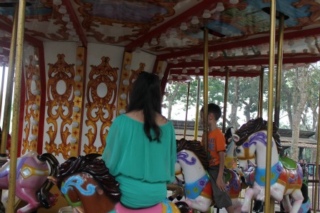 Horse carrousel at wendit water park